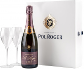  "Pol Roger" Rosе Vintage, в подарочной упаковке +2 бокала
