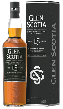 Glen Scotia 15 YO, в подарочной упаковке